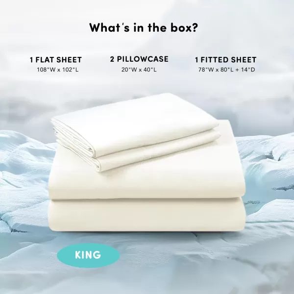 Comfort Spaces Coolmax Moisture Wicking Sheet Set Super Soft Fade Resistant 16quot Deep Pocket All Around Elastic  Warm Weather Cooling Sheets For Night Sweats Queen Charcoal 4 PieceCream