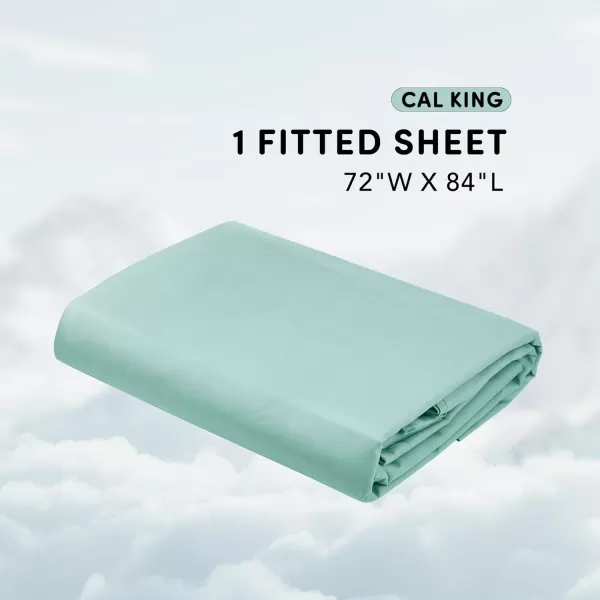 Comfort Spaces Coolmax Moisture Wicking Sheet Set Super Soft Fade Resistant 16quot Deep Pocket All Around Elastic  Warm Weather Cooling Sheets For Night Sweats Queen Charcoal 4 PieceAqua