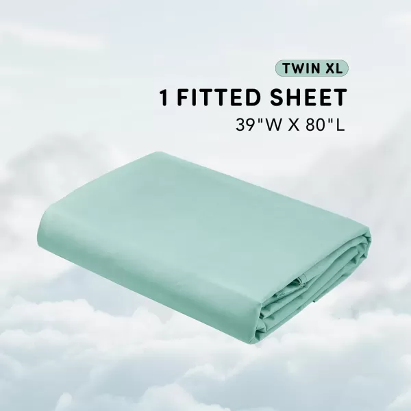 Comfort Spaces Coolmax Moisture Wicking Sheet Set Super Soft Fade Resistant 16quot Deep Pocket All Around Elastic  Warm Weather Cooling Sheets For Night Sweats Queen Charcoal 4 PieceAqua