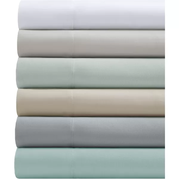 Comfort Spaces Coolmax Moisture Wicking Sheet Set Super Soft Fade Resistant 16quot Deep Pocket All Around Elastic  Warm Weather Cooling Sheets For Night Sweats Queen Charcoal 4 PieceAqua