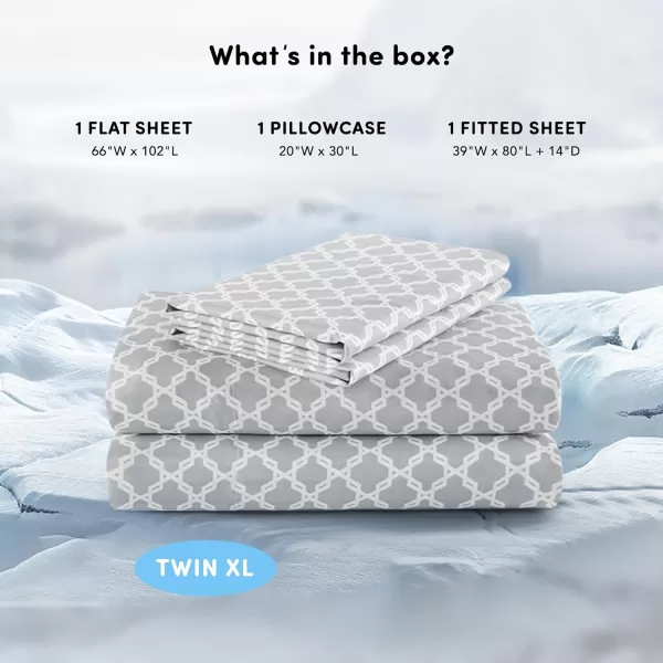 Comfort Spaces Coolmax Moisture Wicking Sheet Set Super Soft Fade Resistant 16quot Deep Pocket All Around Elastic  Warm Weather Cooling Sheets For Night Sweats Queen Charcoal 4 PieceCharcoal