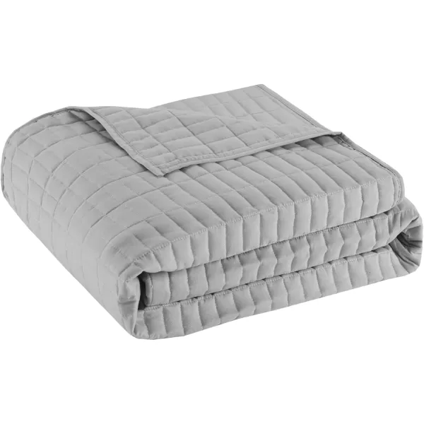 Comfort Spaces Daybed Cover  Luxe Double SidedQuilting All Season Cozy Bedding with Bedskirt Matching Shams Kienna Grey 75quotx39quot 5 Piece100 Microfiber
