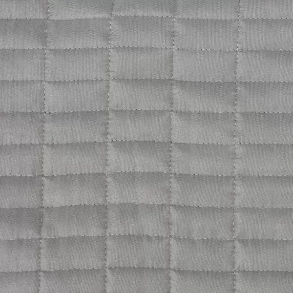 Comfort Spaces Kienna Quilt SetLuxury Double Sided Stitching Design Summer Blanket Lightweight Soft All Season Bedding Layer Matching Sham Blue Coverlet TwinTwin XL66quotx90quot 2 PieceGrey