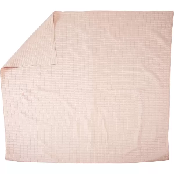 Comfort Spaces Kienna Quilt SetLuxury Double Sided Stitching Design Summer Blanket Lightweight Soft All Season Bedding Layer Matching Sham Blue Coverlet TwinTwin XL66quotx90quot 2 PieceBlush