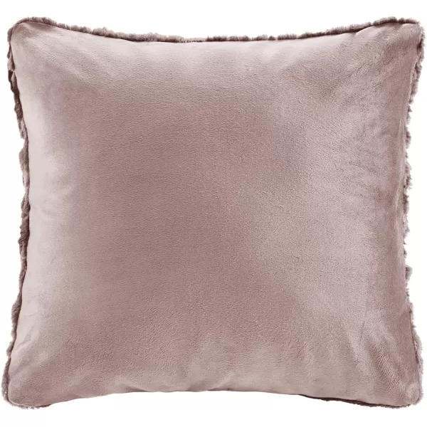 Comfort Spaces Luxurious ampamp Fuzzy Soft Ruched Faux Fur Plush Throw Blanket Set with 2 Matching Square Pillow Covers for SofaChair Couch Living Room Home Office Teal 50quotx 60quotBlush