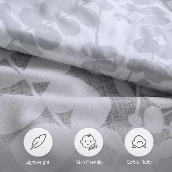 Comfort Spaces Queen Comforter Set Breathable Microfiber Comforter Sets Reversible Floral Comforters Lightweight All Season Farmhouse Bedding Matching Shams FullQueen Sage Green 3 PieceGrey
