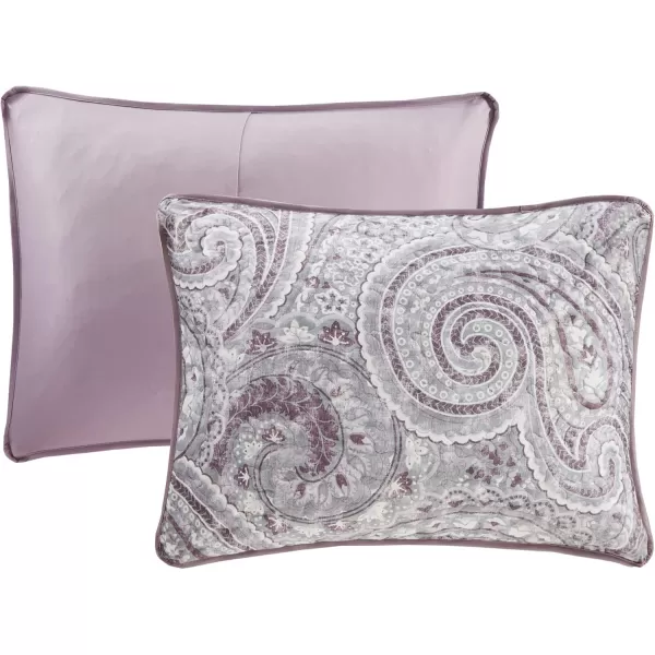 Comfort Spaces Quilt SetTrendy Paisley Summer Cover Cozy Coverlet Lightweight All Season Bedding Layer for Winter Matching Shams FullQueen Mona Paisley TealKashmir Paisley Purple