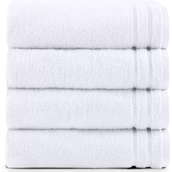 Comfort Spaces Towel Set for Bathroom 12 Piece Luxury Bath Towel Set 4 Hand Towel for Bathroom 4 Washcloth 4 Large Bath Pink Towel Sets 100 Cotton Quick Dry Towel Zero Twist Soft Lightweight BlushWhite