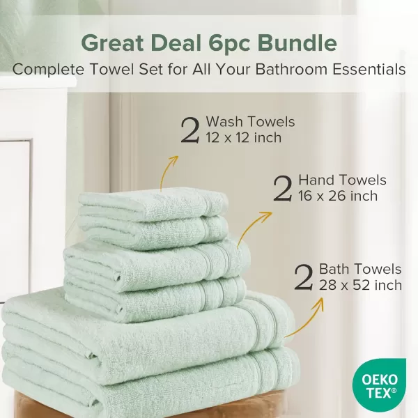 Comfort Spaces Towel Set for Bathroom 12 Piece Luxury Bath Towel Set 4 Hand Towel for Bathroom 4 Washcloth 4 Large Bath Pink Towel Sets 100 Cotton Quick Dry Towel Zero Twist Soft Lightweight BlushSeafoam