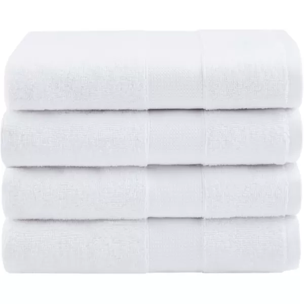 Comfort Spaces Turkish Bathroom Towel Set 6 Piece Luxury Bath Towel Set 2 Hand Towel for Bathroom 2 Washcloth 2 Large Bath Towel Sets Long Staple Soft Quick Dry Towel Set Light GreyWhite
