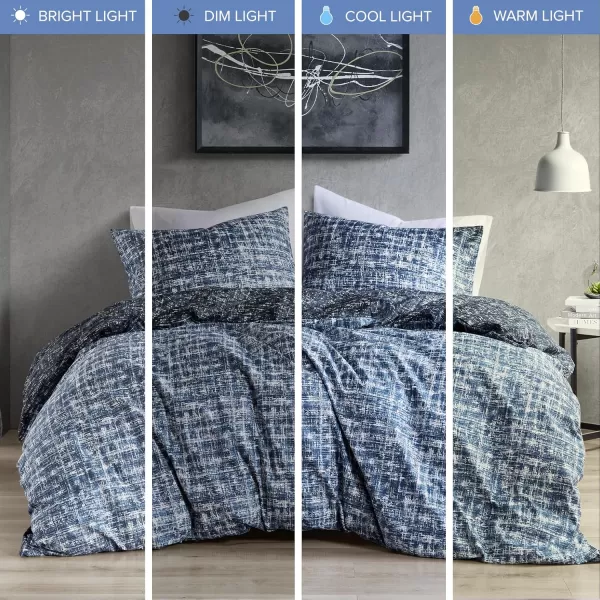 Comfort Spaces Twin Comforter Set  Blue Dorm Bedding for All Season Ultra Soft 2 Pieces Reversible Comforter with 1 Matching ShamEasy Care Machine Washable TwinTwin XLBlue