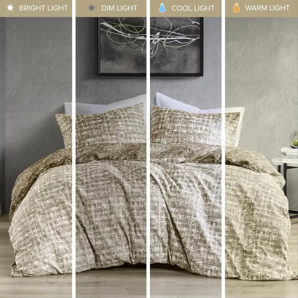 Comfort Spaces Twin Comforter Set  Blue Dorm Bedding for All Season Ultra Soft 2 Pieces Reversible Comforter with 1 Matching ShamEasy Care Machine Washable TwinTwin XLTaupe