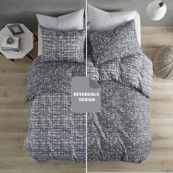 Comfort Spaces Twin Comforter Set  Blue Dorm Bedding for All Season Ultra Soft 2 Pieces Reversible Comforter with 1 Matching ShamEasy Care Machine Washable TwinTwin XLGrey