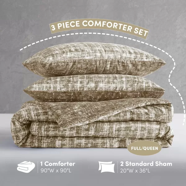 Comfort Spaces Twin Comforter Set  Blue Dorm Bedding for All Season Ultra Soft 2 Pieces Reversible Comforter with 1 Matching ShamEasy Care Machine Washable TwinTwin XLTaupe