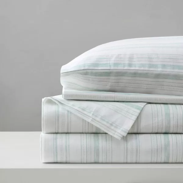 Comfort Spaces 100 Cotton Sheets Queen Breathable ampamp Soft Cotton Sheets Naturally Cool Cotton Bed Sheets with 14quot Elastic Pocket Fits up to 16quot Mattress All Seasons Sheet Set Sage Green 4 PieceGood Vibes