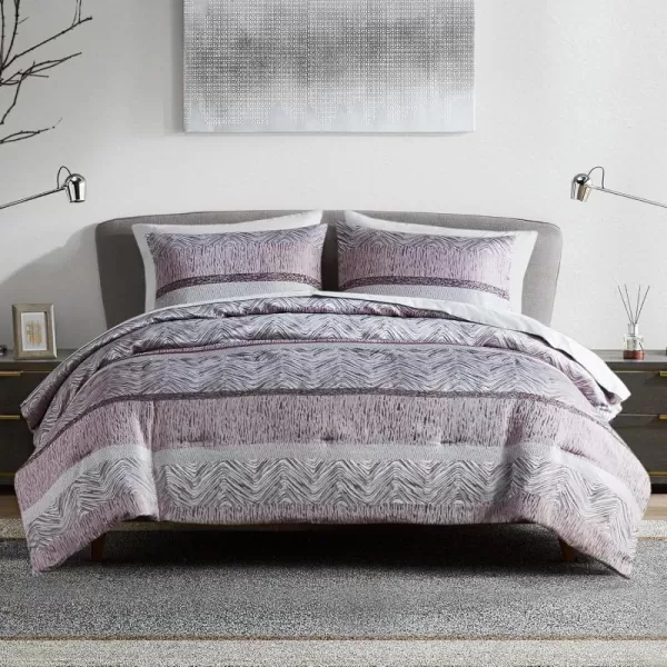 Comfort Spaces Blue Queen Comforter Set  7 Pieces Trendy Modern Jacquard Bedding Sets with Sheets Queen All Seasons SkinFriendly Lightweight ampamp Soft Microfiber Queen Bed Set Shams QueenPurple