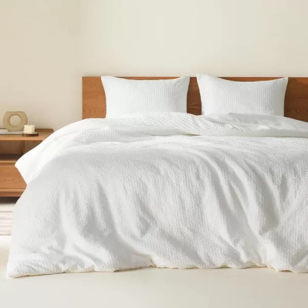 Comfort Spaces Burnt Orange Twin Comforter Set  2 Pieces Waffle Dobby Weave Texture Comforter Sets Modern Farmhouse Boho Comforter ampamp Sham All Season Microfiber Twin Bed Set TwinWhite
