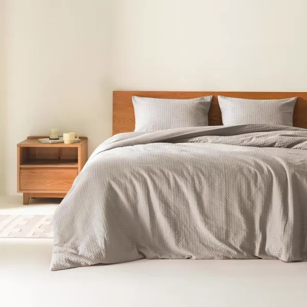 Comfort Spaces Burnt Orange Twin Comforter Set  2 Pieces Waffle Dobby Weave Texture Comforter Sets Modern Farmhouse Boho Comforter ampamp Sham All Season Microfiber Twin Bed Set TwinNeutral