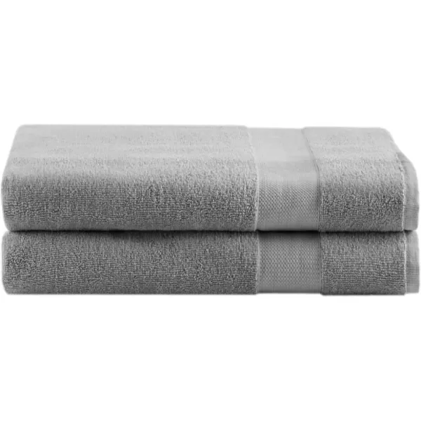 Comfort Spaces Turkish Bathroom Towel Set 6 Piece Luxury Bath Towel Set 2 Hand Towel for Bathroom 2 Washcloth 2 Large Bath Towel Sets Long Staple Soft Quick Dry Towel Set Light GreyCharcoal