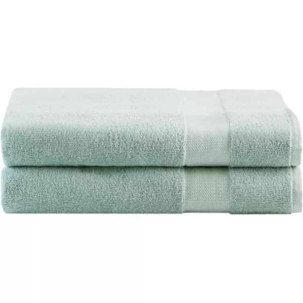 Comfort Spaces Turkish Bathroom Towel Set 6 Piece Luxury Bath Towel Set 2 Hand Towel for Bathroom 2 Washcloth 2 Large Bath Towel Sets Long Staple Soft Quick Dry Towel Set Light GreySeafoam
