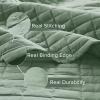 imageComfort Spaces King Quilt Set Modern Reversible Ogee Coverlet King Bedding Set Cozy Quilted Winter Layer All Season Lightweight Soft King Size Quilt Kienna King Green 3 PieceSeafoam