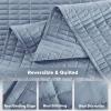 imageComfort Spaces King Quilt Set Modern Reversible Ogee Coverlet King Bedding Set Cozy Quilted Winter Layer All Season Lightweight Soft King Size Quilt Kienna King Green 3 PieceBlue