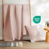imageComfort Spaces King Quilt Set Modern Reversible Ogee Coverlet King Bedding Set Cozy Quilted Winter Layer All Season Lightweight Soft King Size Quilt Kienna King Green 3 PieceBlush