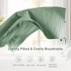 imageComfort Spaces King Quilt Set Modern Reversible Ogee Coverlet King Bedding Set Cozy Quilted Winter Layer All Season Lightweight Soft King Size Quilt Kienna King Green 3 PieceSeafoam