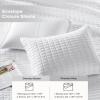 imageComfort Spaces King Quilt Set Modern Reversible Ogee Coverlet King Bedding Set Cozy Quilted Winter Layer All Season Lightweight Soft King Size Quilt Kienna King Green 3 PieceWhite