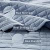 imageComfort Spaces King Quilt Set Modern Reversible Ogee Coverlet King Bedding Set Cozy Quilted Winter Layer All Season Lightweight Soft King Size Quilt Kienna King Green 3 PieceBlue