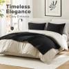 imageComfort Spaces King Quilt Set Modern Reversible Ogee Coverlet King Bedding Set Cozy Quilted Winter Layer All Season Lightweight Soft King Size Quilt Kienna King Green 3 PieceBlack