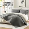 imageComfort Spaces King Quilt Set Modern Reversible Ogee Coverlet King Bedding Set Cozy Quilted Winter Layer All Season Lightweight Soft King Size Quilt Kienna King Green 3 PieceCharcoal Grey