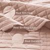 imageComfort Spaces King Quilt Set Modern Reversible Ogee Coverlet King Bedding Set Cozy Quilted Winter Layer All Season Lightweight Soft King Size Quilt Kienna King Green 3 PieceBlush