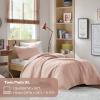 imageComfort Spaces King Quilt Set Modern Reversible Ogee Coverlet King Bedding Set Cozy Quilted Winter Layer All Season Lightweight Soft King Size Quilt Kienna King Green 3 PieceBlush