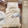 imageComfort Spaces King Quilt Set Modern Reversible Ogee Coverlet King Bedding Set Cozy Quilted Winter Layer All Season Lightweight Soft King Size Quilt Kienna King Green 3 PieceIvory