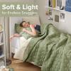 imageComfort Spaces King Quilt Set Modern Reversible Ogee Coverlet King Bedding Set Cozy Quilted Winter Layer All Season Lightweight Soft King Size Quilt Kienna King Green 3 PieceGreen Ogee