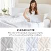 imageComfort Spaces King Quilt Set Modern Reversible Ogee Coverlet King Bedding Set Cozy Quilted Winter Layer All Season Lightweight Soft King Size Quilt Kienna King Green 3 PieceWhite Diamond