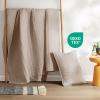 imageComfort Spaces King Quilt Set Modern Reversible Ogee Coverlet King Bedding Set Cozy Quilted Winter Layer All Season Lightweight Soft King Size Quilt Kienna King Green 3 PieceTaupe