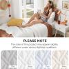 imageComfort Spaces King Quilt Set Modern Reversible Ogee Coverlet King Bedding Set Cozy Quilted Winter Layer All Season Lightweight Soft King Size Quilt Kienna King Green 3 PieceWhite Diamond