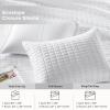 imageComfort Spaces King Quilt Set Modern Reversible Ogee Coverlet King Bedding Set Cozy Quilted Winter Layer All Season Lightweight Soft King Size Quilt Kienna King Green 3 PieceWhite