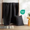 imageComfort Spaces King Quilt Set Modern Reversible Ogee Coverlet King Bedding Set Cozy Quilted Winter Layer All Season Lightweight Soft King Size Quilt Kienna King Green 3 PieceBlack