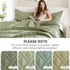 imageComfort Spaces King Quilt Set Modern Reversible Ogee Coverlet King Bedding Set Cozy Quilted Winter Layer All Season Lightweight Soft King Size Quilt Kienna King Green 3 PieceSage Green Diamond