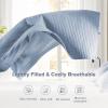 imageComfort Spaces King Quilt Set Modern Reversible Ogee Coverlet King Bedding Set Cozy Quilted Winter Layer All Season Lightweight Soft King Size Quilt Kienna King Green 3 PieceBlue