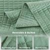 imageComfort Spaces King Quilt Set Modern Reversible Ogee Coverlet King Bedding Set Cozy Quilted Winter Layer All Season Lightweight Soft King Size Quilt Kienna King Green 3 PieceSeafoam
