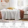 imageComfort Spaces King Quilt Set Modern Reversible Ogee Coverlet King Bedding Set Cozy Quilted Winter Layer All Season Lightweight Soft King Size Quilt Kienna King Green 3 PieceWhite Diamond