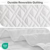 imageComfort Spaces King Quilt Set Modern Reversible Ogee Coverlet King Bedding Set Cozy Quilted Winter Layer All Season Lightweight Soft King Size Quilt Kienna King Green 3 PieceWhite Diamond