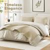 imageComfort Spaces King Quilt Set Modern Reversible Ogee Coverlet King Bedding Set Cozy Quilted Winter Layer All Season Lightweight Soft King Size Quilt Kienna King Green 3 PieceIvory