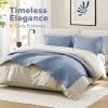 imageComfort Spaces King Quilt Set Modern Reversible Ogee Coverlet King Bedding Set Cozy Quilted Winter Layer All Season Lightweight Soft King Size Quilt Kienna King Green 3 PieceBlue