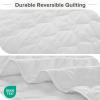imageComfort Spaces King Quilt Set Modern Reversible Ogee Coverlet King Bedding Set Cozy Quilted Winter Layer All Season Lightweight Soft King Size Quilt Kienna King Green 3 PieceWhite Ogee