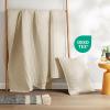 imageComfort Spaces King Quilt Set Modern Reversible Ogee Coverlet King Bedding Set Cozy Quilted Winter Layer All Season Lightweight Soft King Size Quilt Kienna King Green 3 PieceIvory